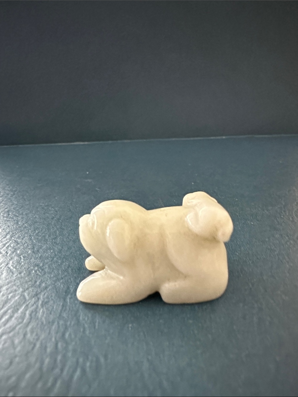 Vintage Chinese Jade Dog with Puppy